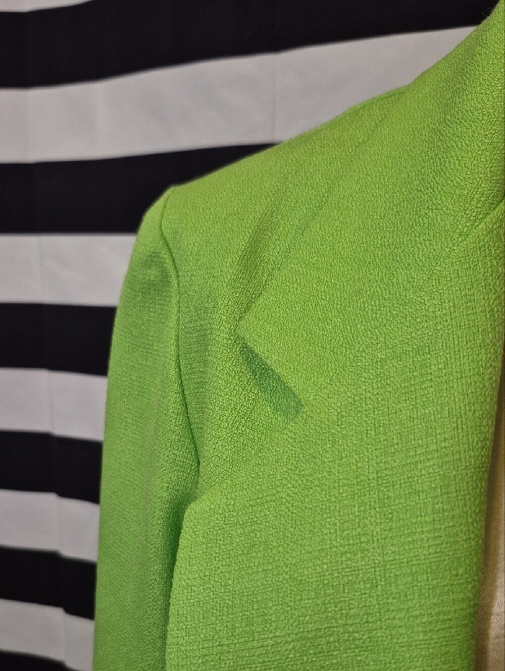 Vintage Tall Lime Green Single-Button Blazer - Picture 2 of 5